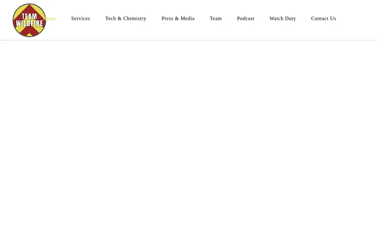 Homepage of Team Wildfire INC.