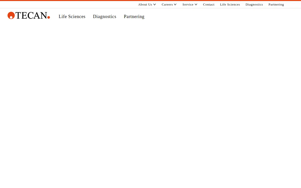 Homepage of Tecan Sp, INC.