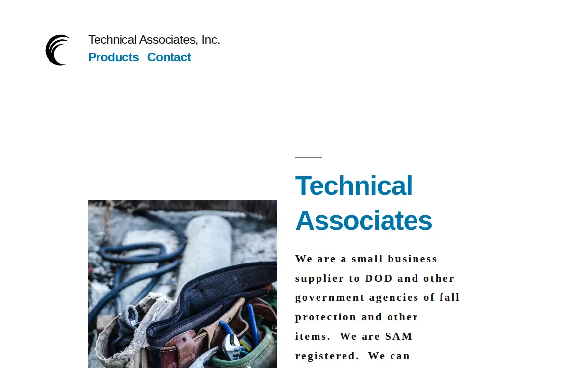 Homepage of Technical Associates INC
