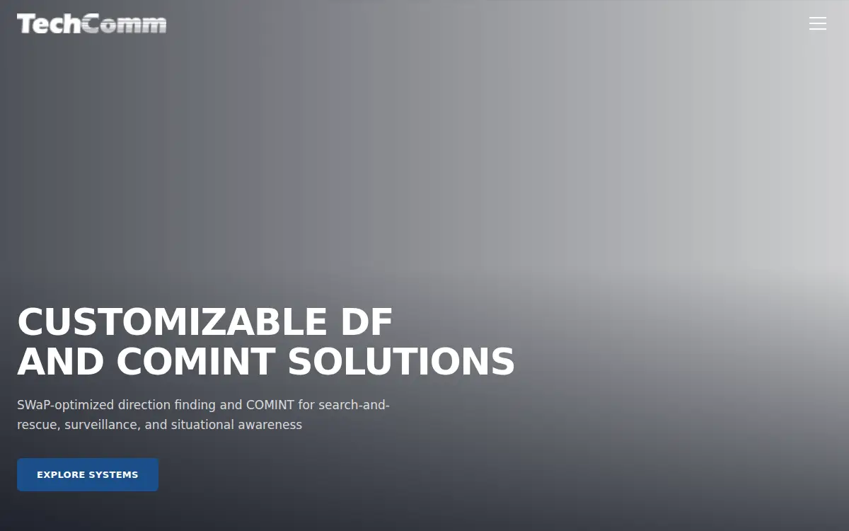 Homepage of Tech Comm LLC
