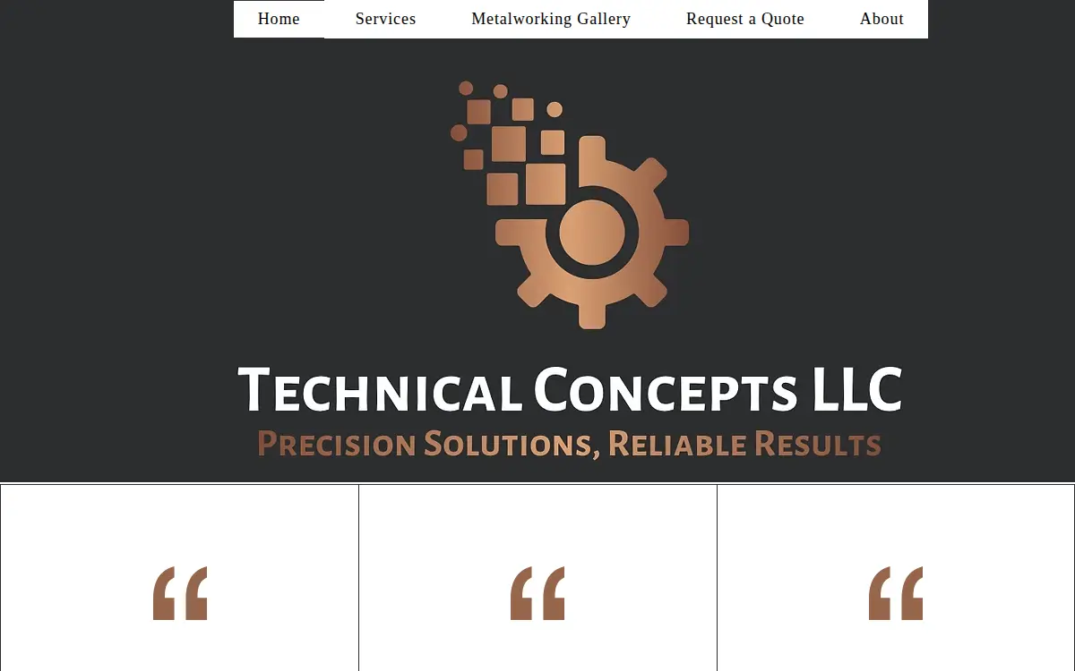 Homepage of Technical Concepts LLC