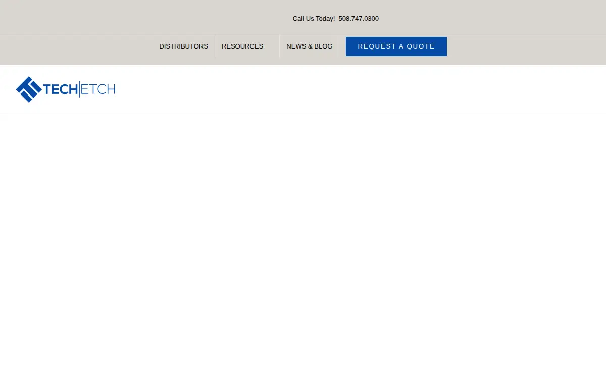 Homepage of Tech-etch, INC.