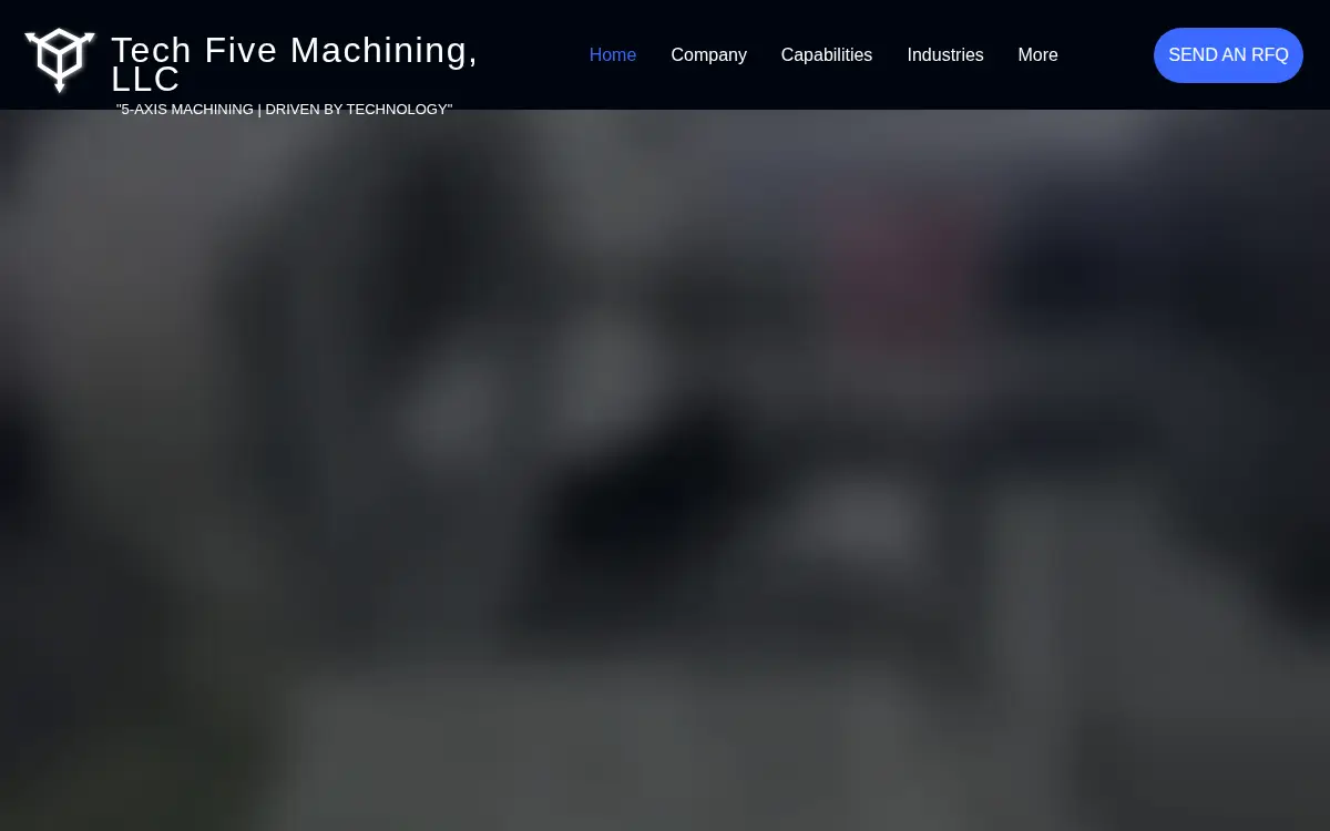 Homepage of Tech Five Machining LLC
