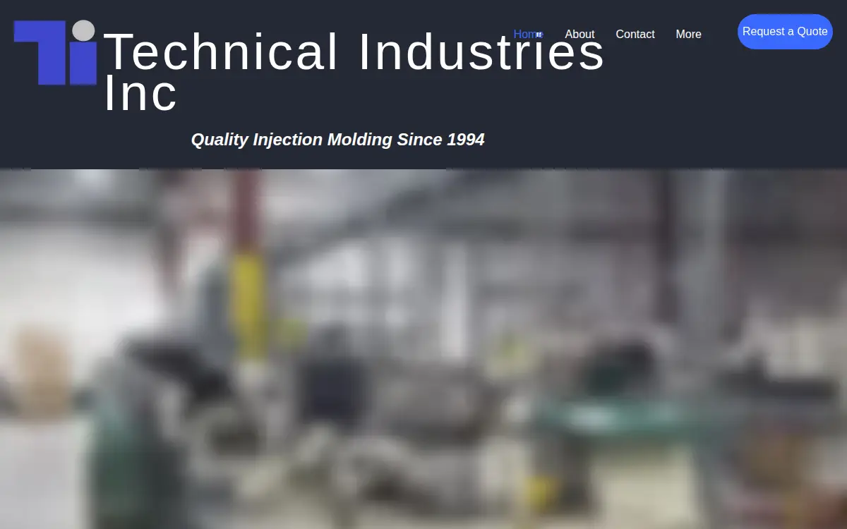 Homepage of Technical Industries, INC.
