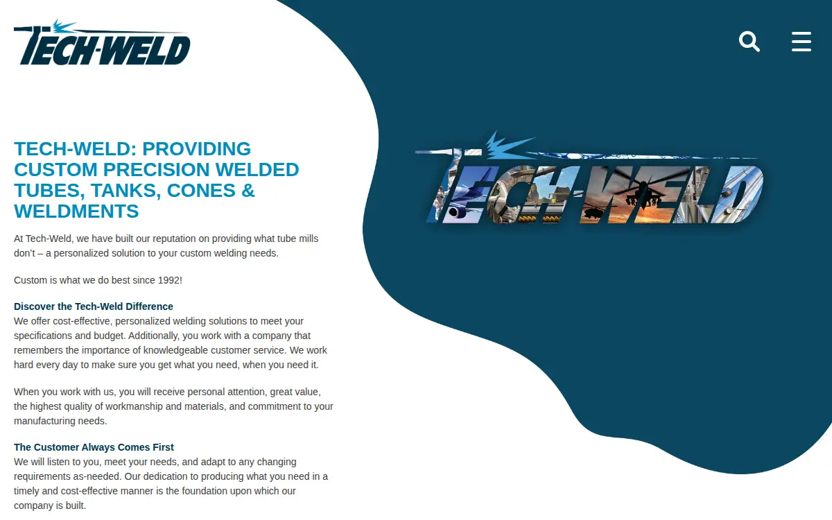 Homepage of Tech-weld INC
