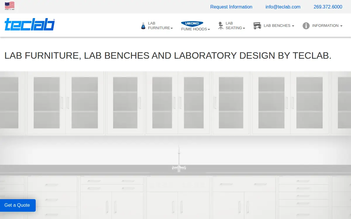 Homepage of Teclab INC