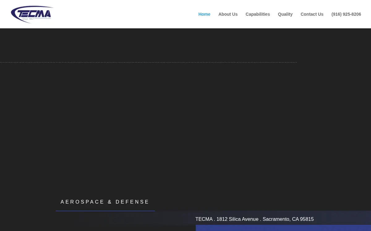 Homepage of Tecma INC