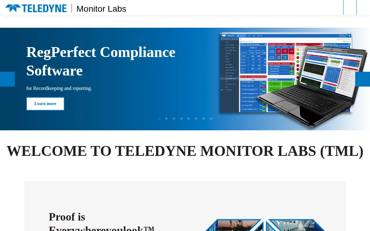 Homepage of Teledyne Instruments, INC.