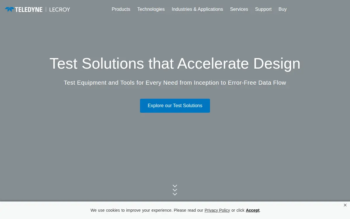 Homepage of Teledyne Lecroy, INC.