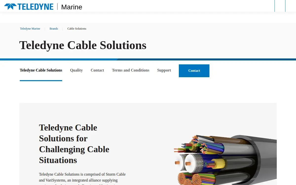 Homepage of Teledyne Instruments, INC.