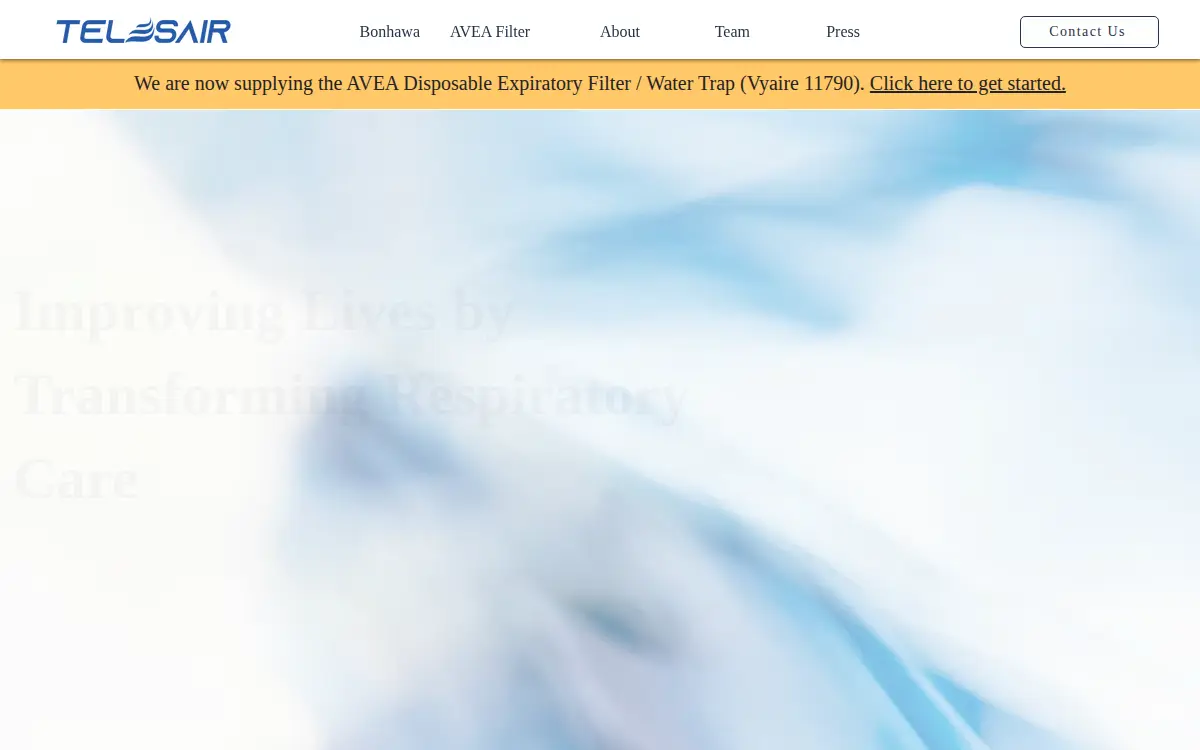Homepage of Telesair, INC