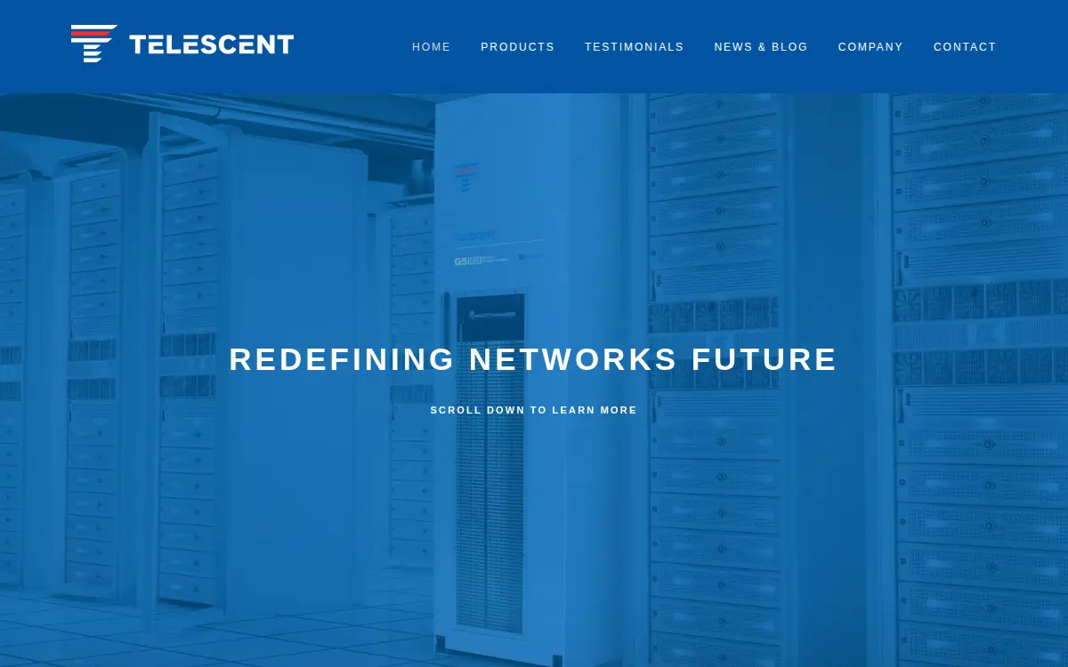 Homepage of Telescent, INC.
