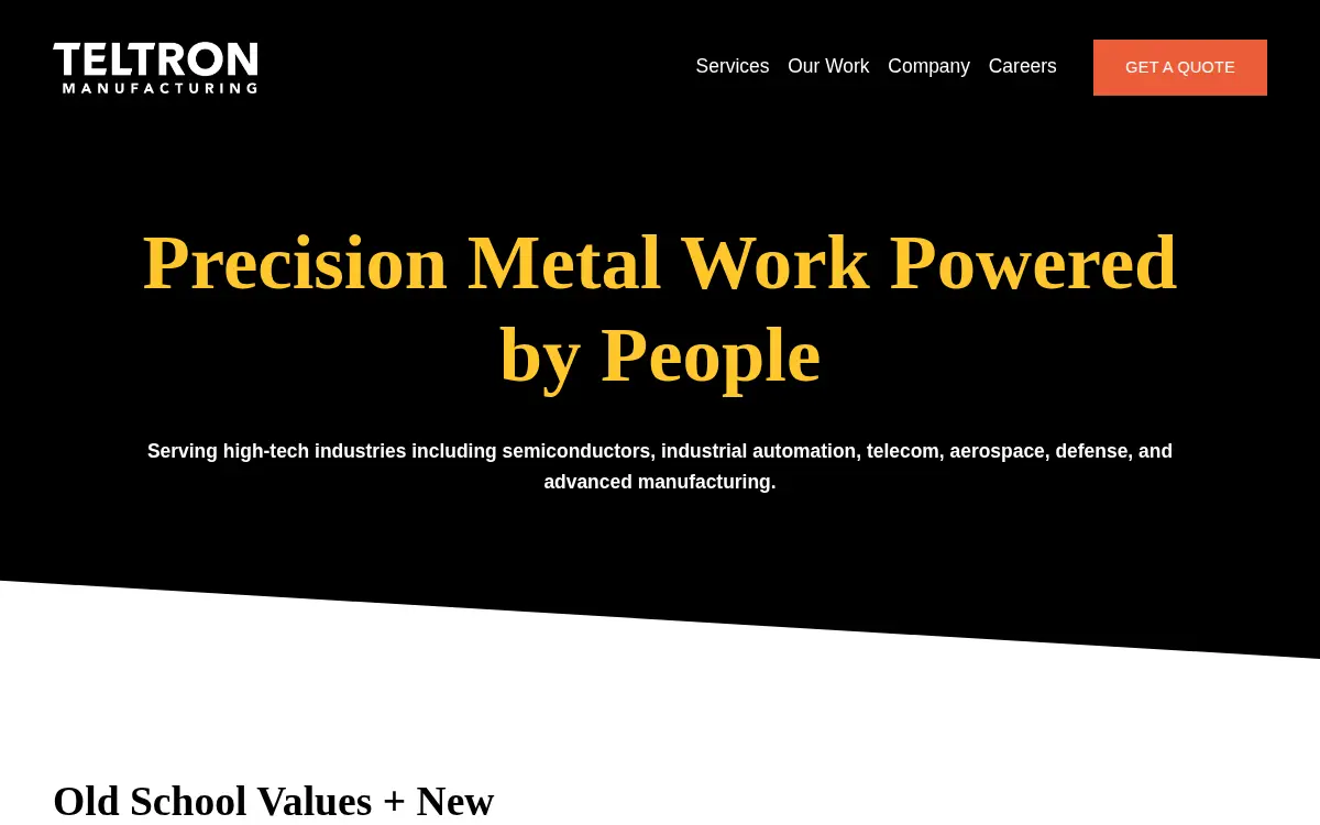 Homepage of Teltron Engineering, INC.