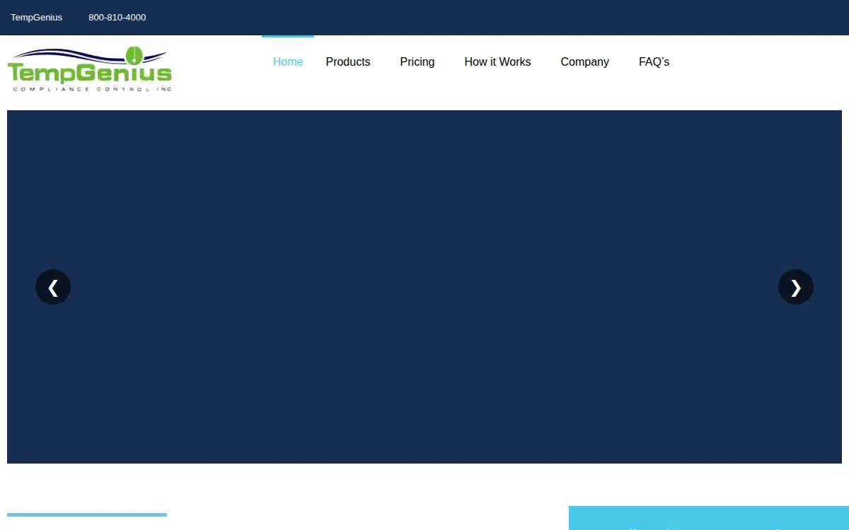 Homepage of Compliance Control, INC.