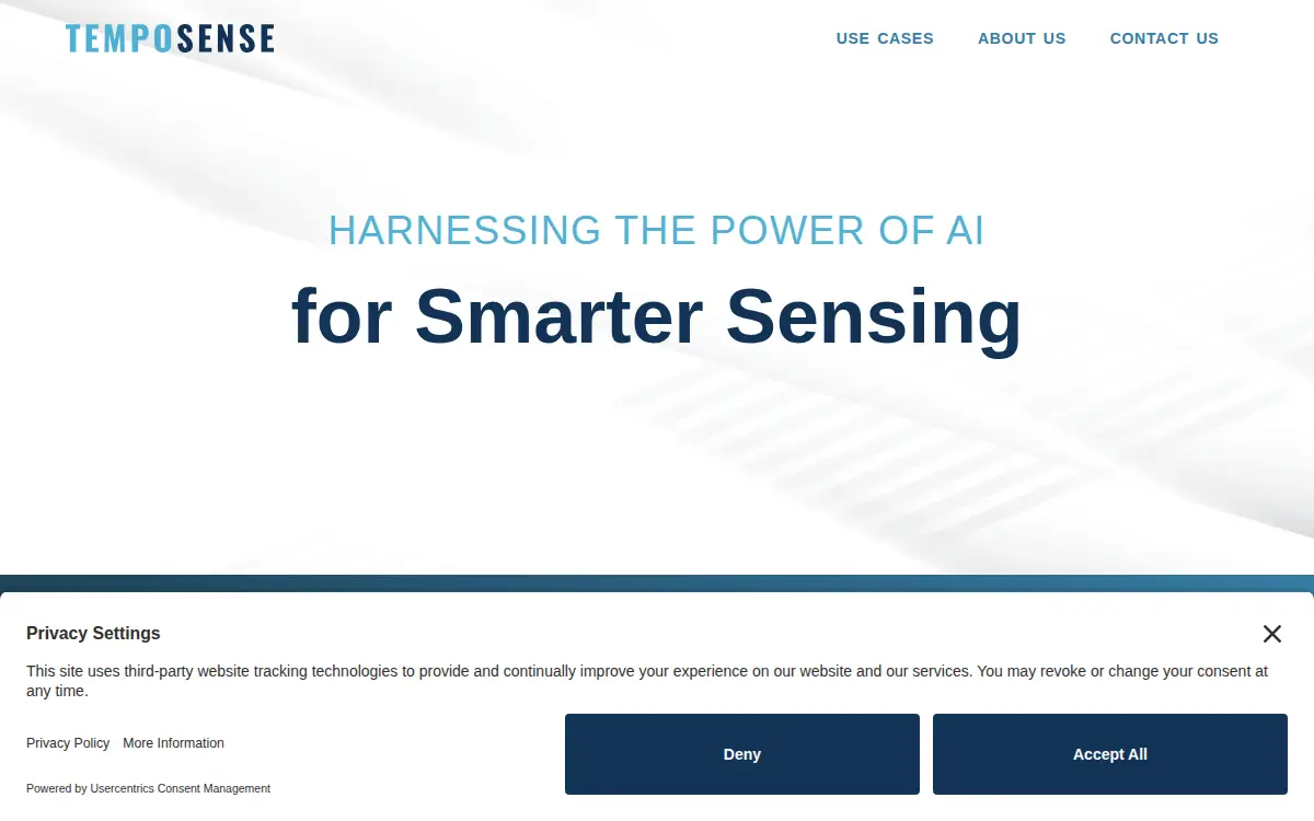Homepage of Tempo Sense INC