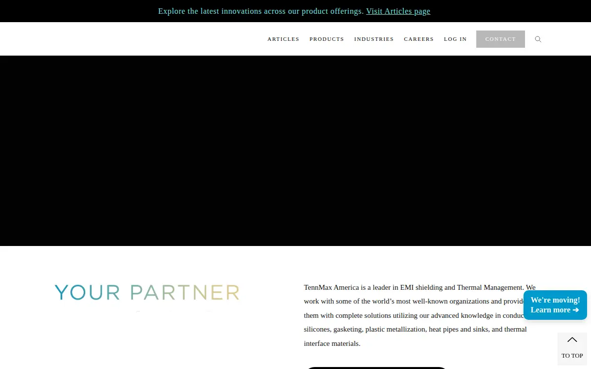 Homepage of Tennmax America INC