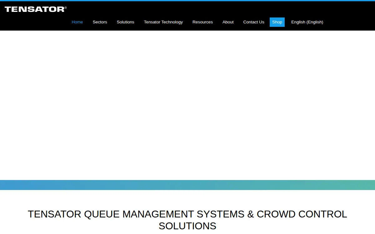 Homepage of Tensator INC.
