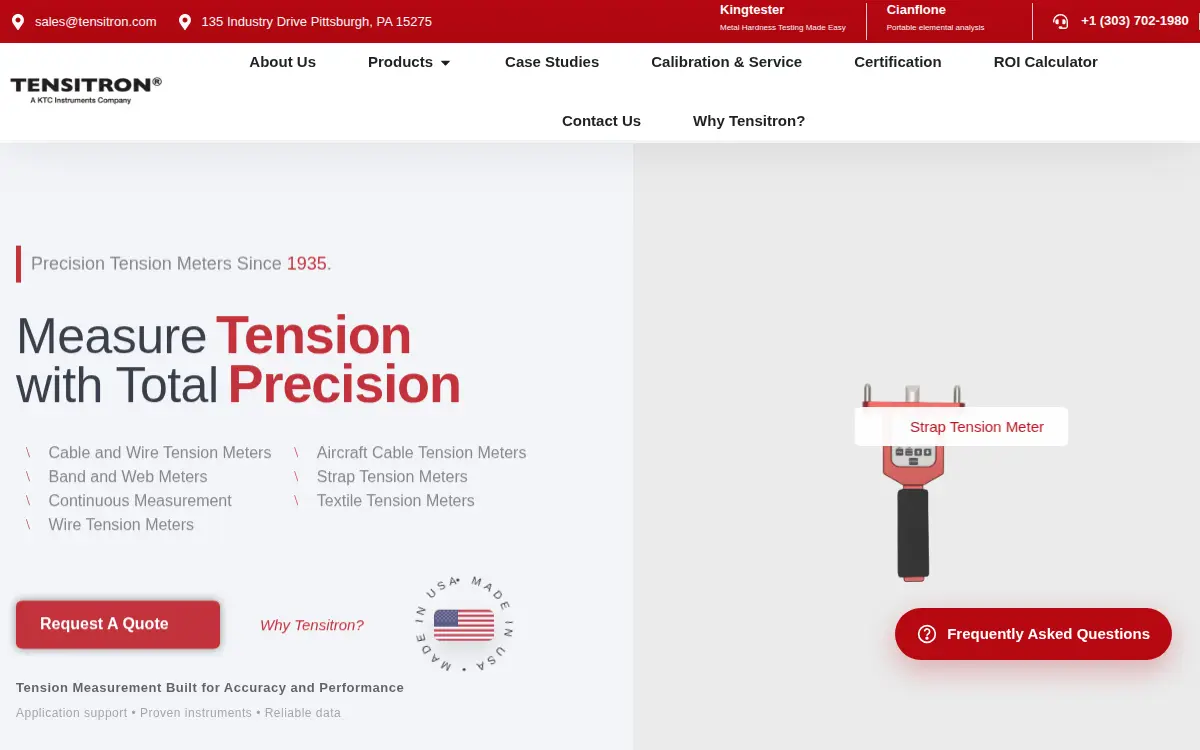 Homepage of Ktc Instruments LLC