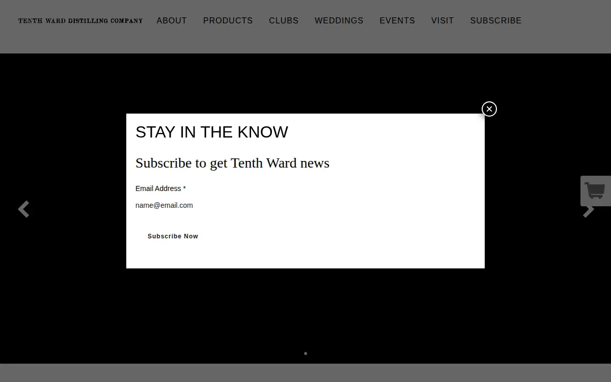 Homepage of Carroll Creek Whiskey, LLC