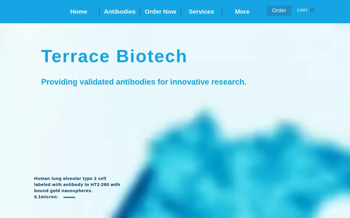 Homepage of Terrace Biotech, LLC