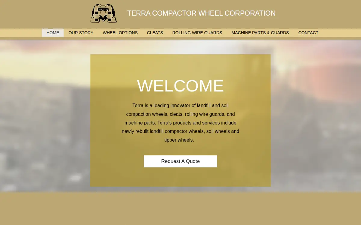 Homepage of Terra Compactor Wheel CORP.