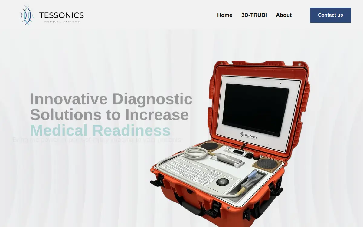 Homepage of Tessonics Medical Systems, INC.