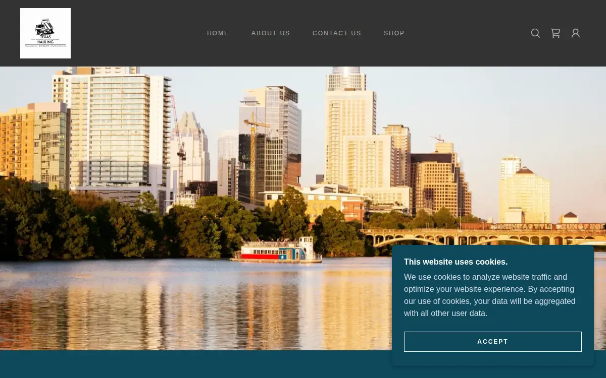 Homepage of Texas Hauling Atx, LLC