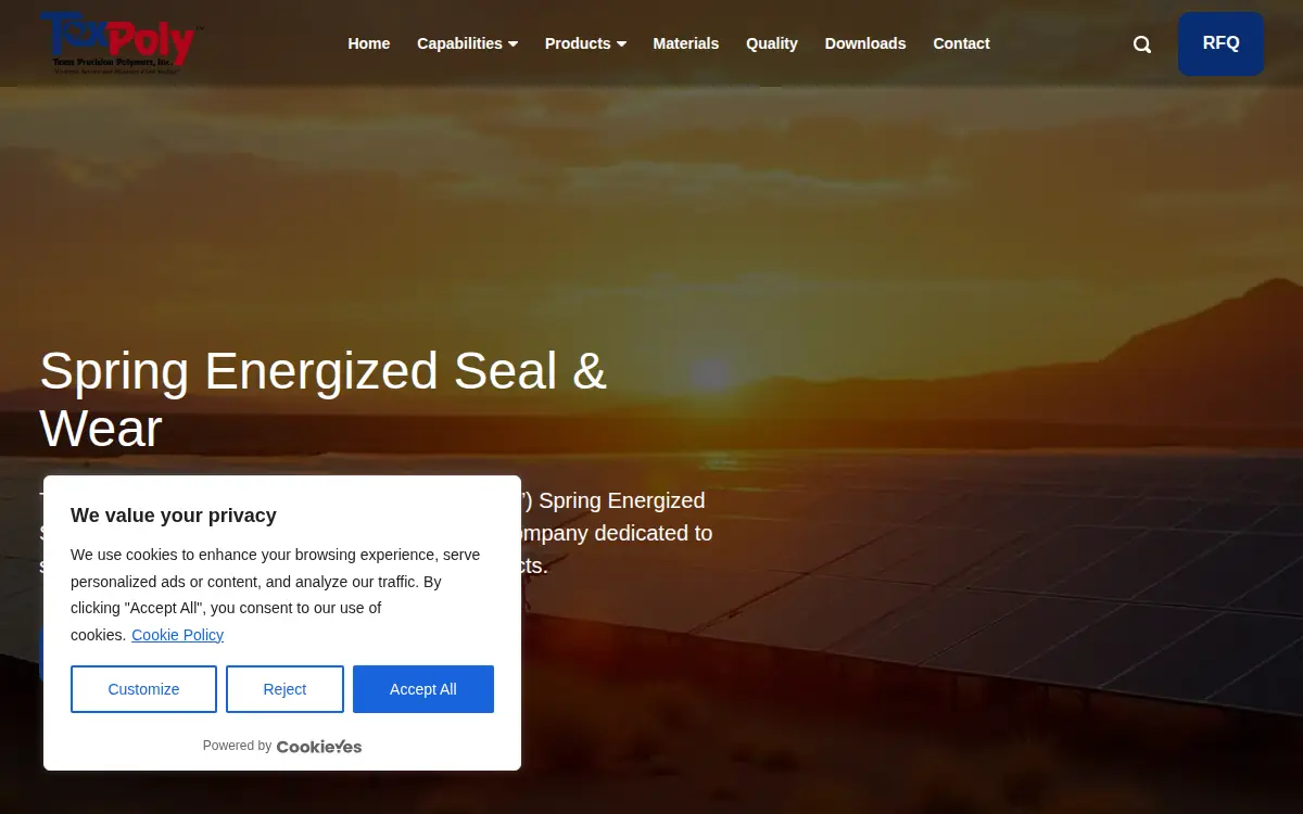 Homepage of Texas Precision Polymers, INC.