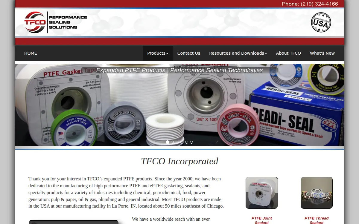 Homepage of Tfco INC