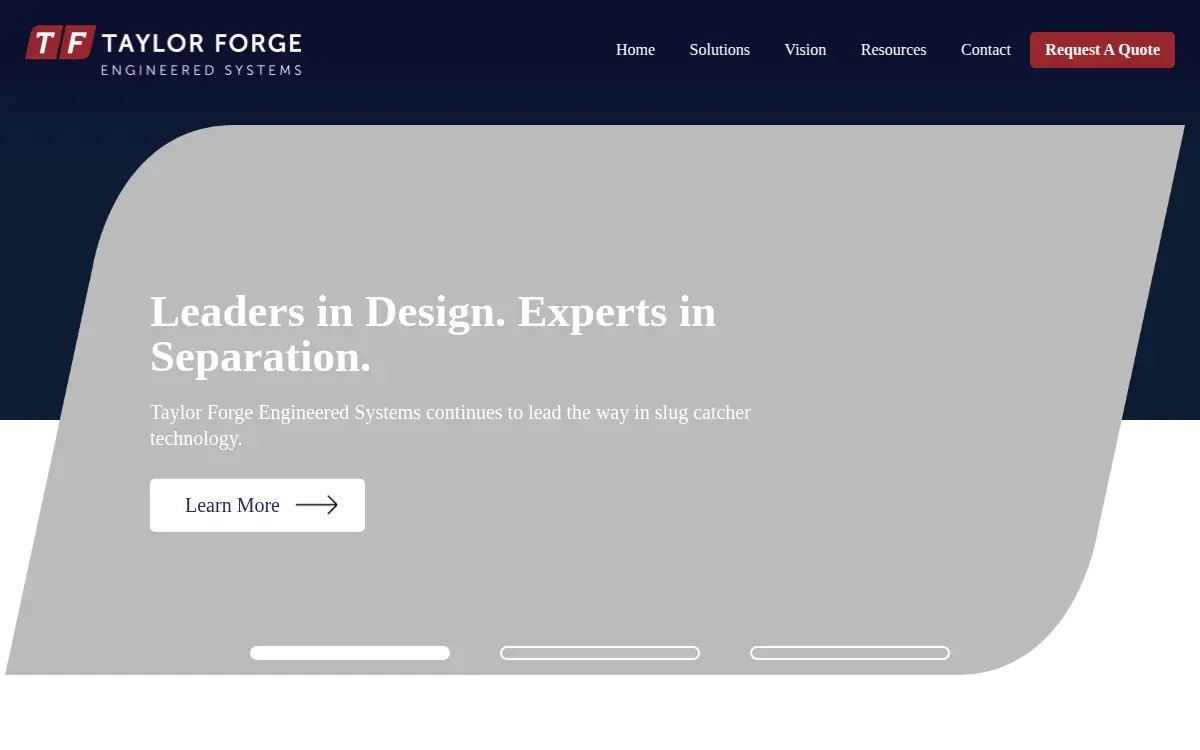 Homepage of Taylor Forge Engineered Systems, INC.