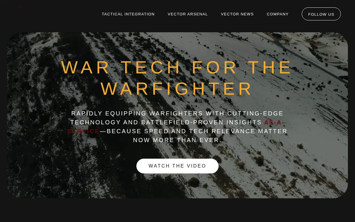 Homepage of Vector Defense, INC