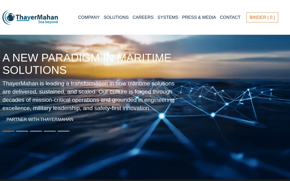 Homepage of Thayermahan, INC