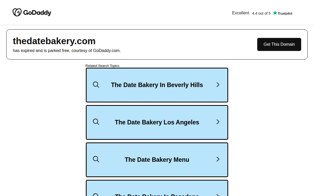 Homepage of The Date Bakery LLC