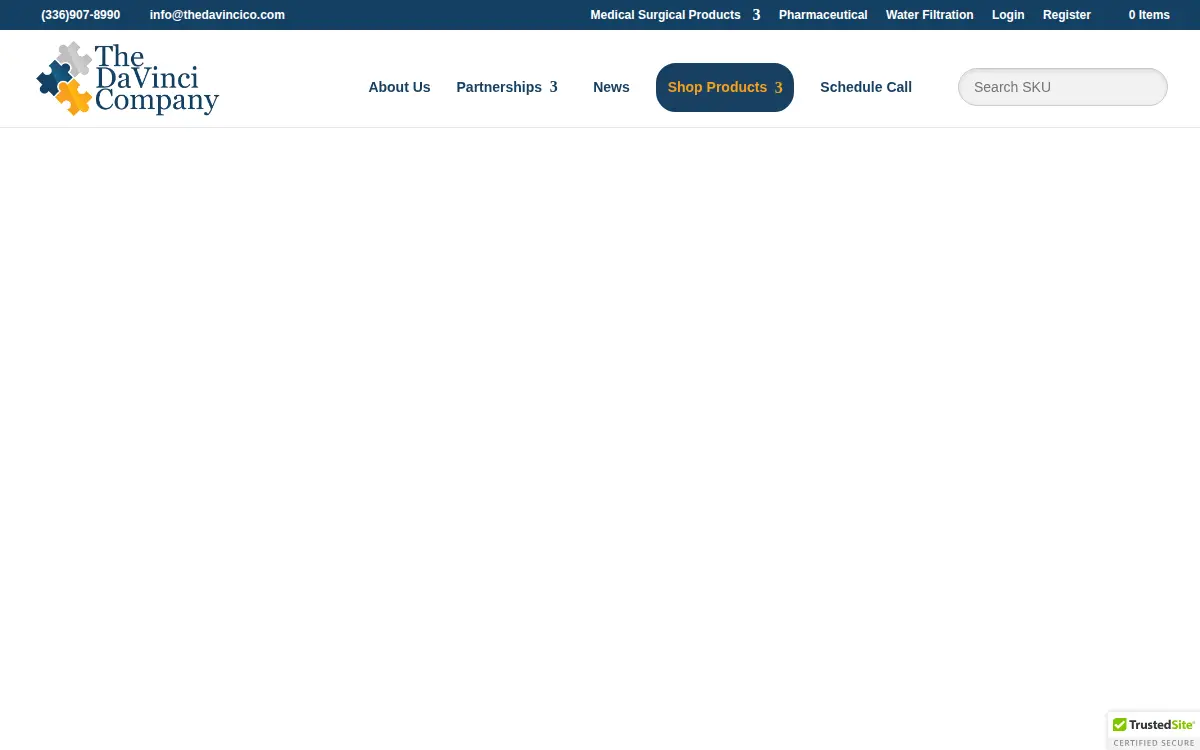 Homepage of The Davinci Company, LLC