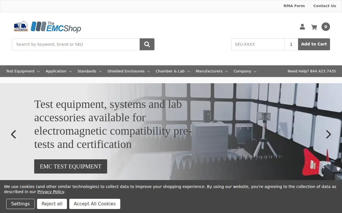 Homepage of Emc Shop, Llc, the