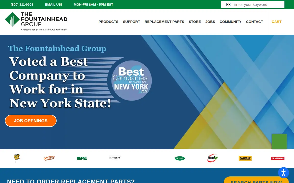 Homepage of Fountainhead Group INC