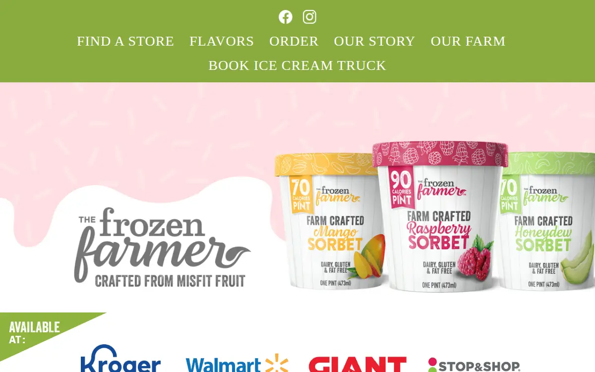 Homepage of Frozen Farmer, Llc, the