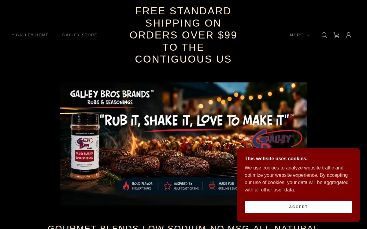 Homepage of The Galley LLC