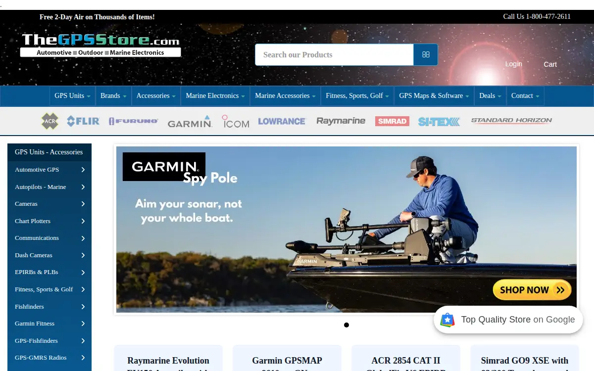 Homepage of The Gps Store, INC