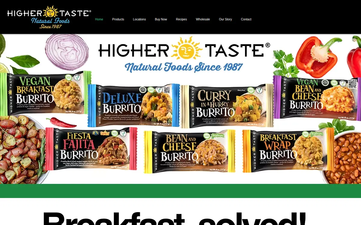 Homepage of The Higher Taste, Limited