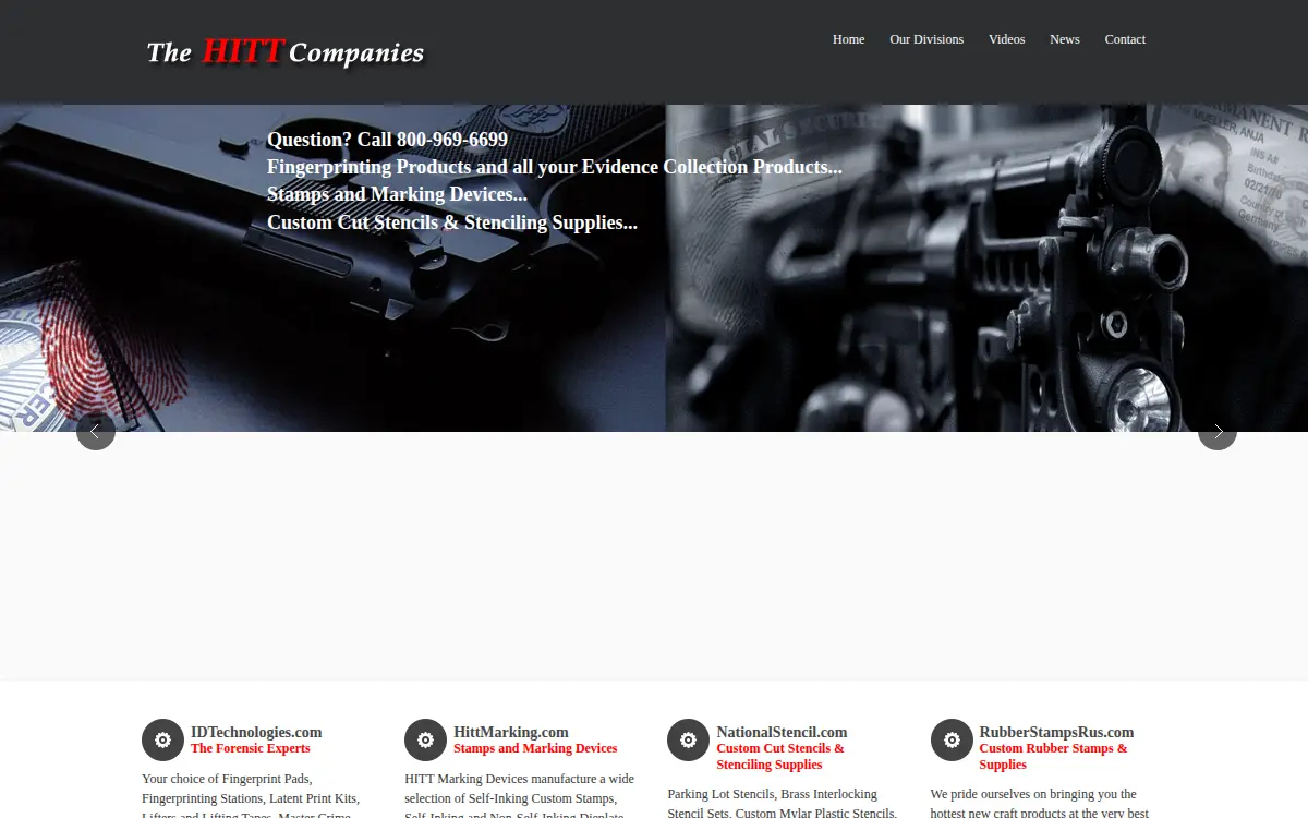 Homepage of The Hitt Companies