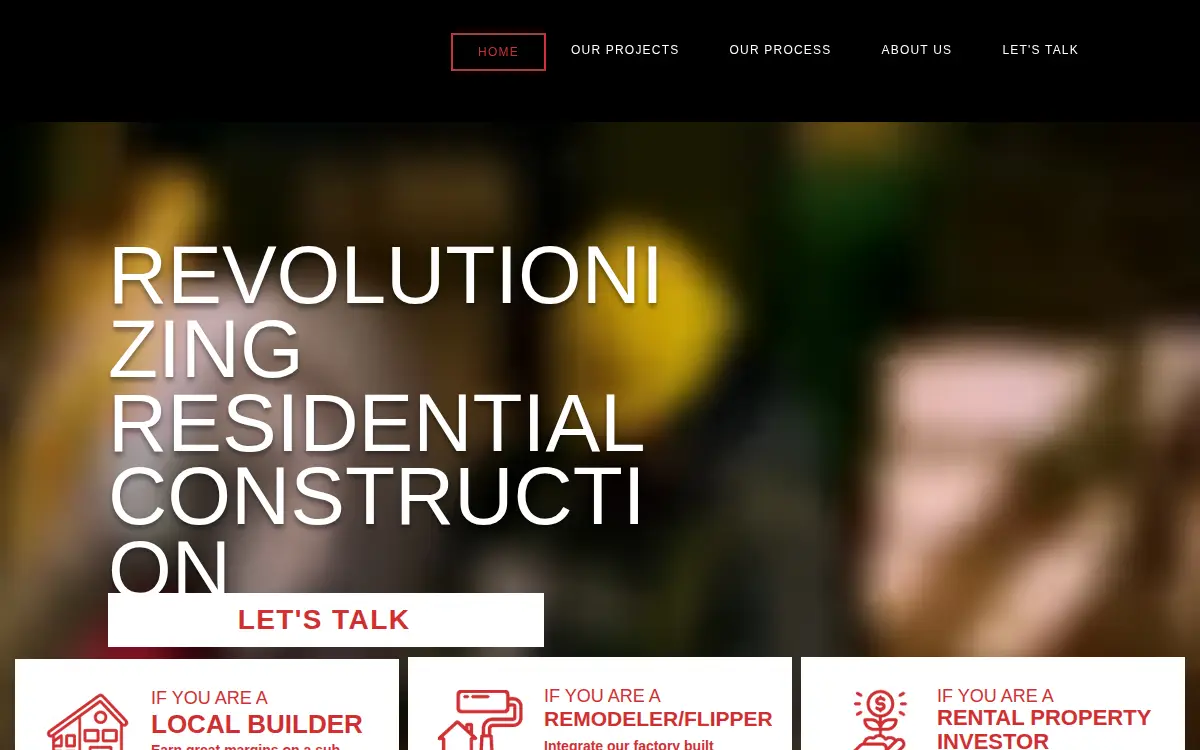 Homepage of The House Factory LLC