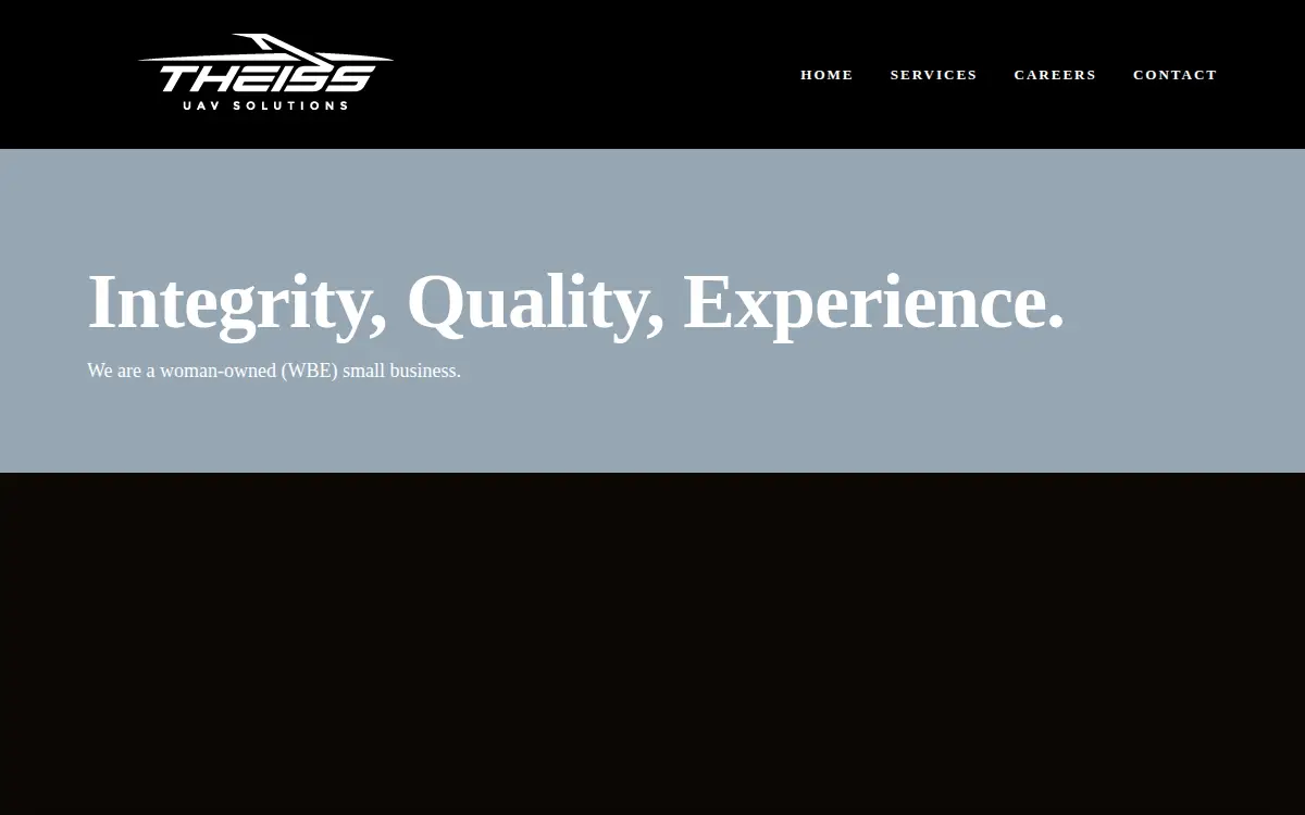 Homepage of Theiss Uav Solutions, LLC