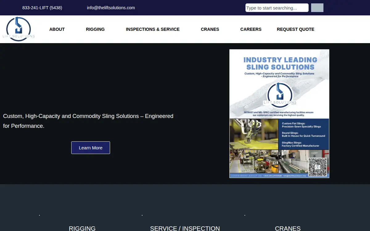 Homepage of Harding Company, LLC