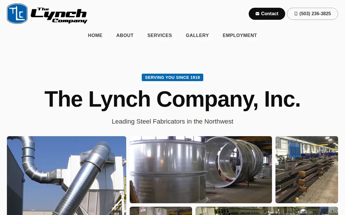 Homepage of The Lynch Company, INC.