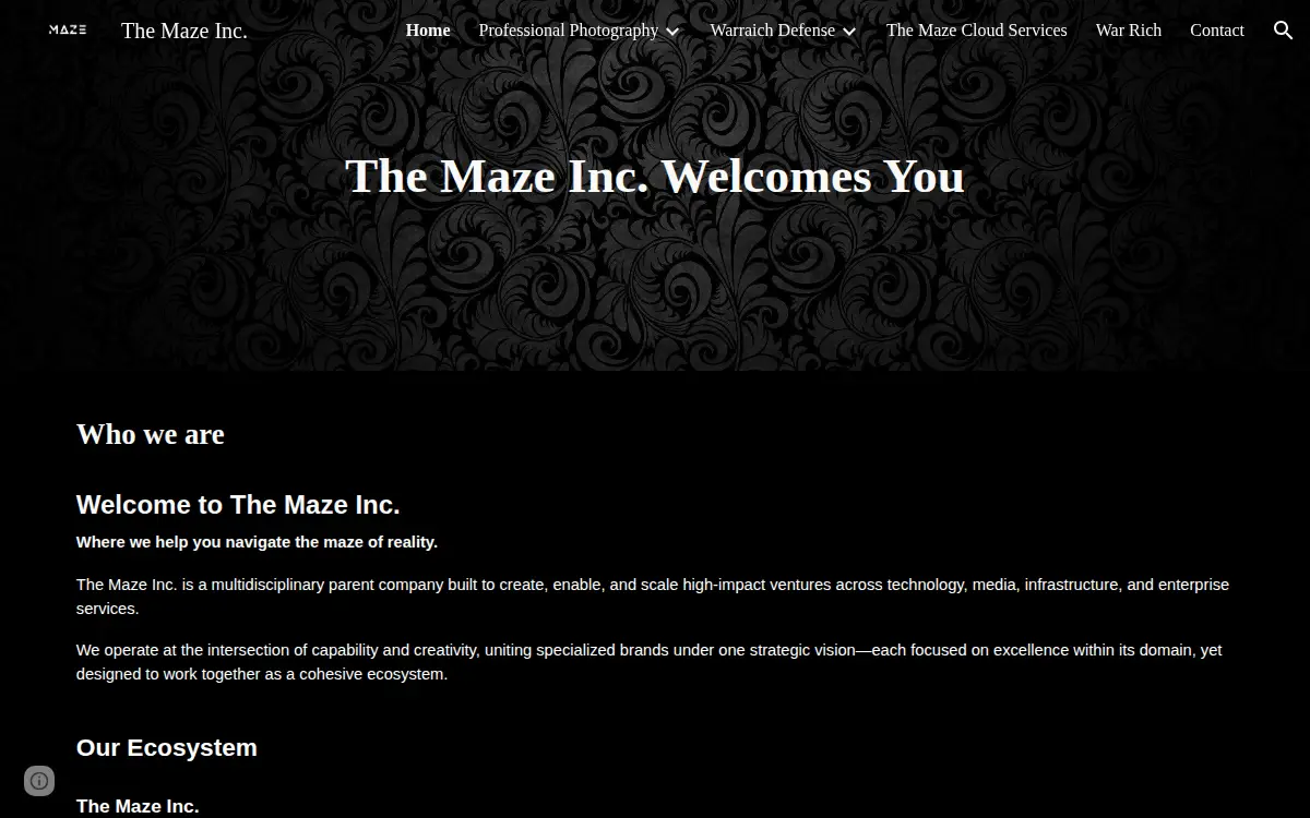 Homepage of Mahir Ahmed Warraich