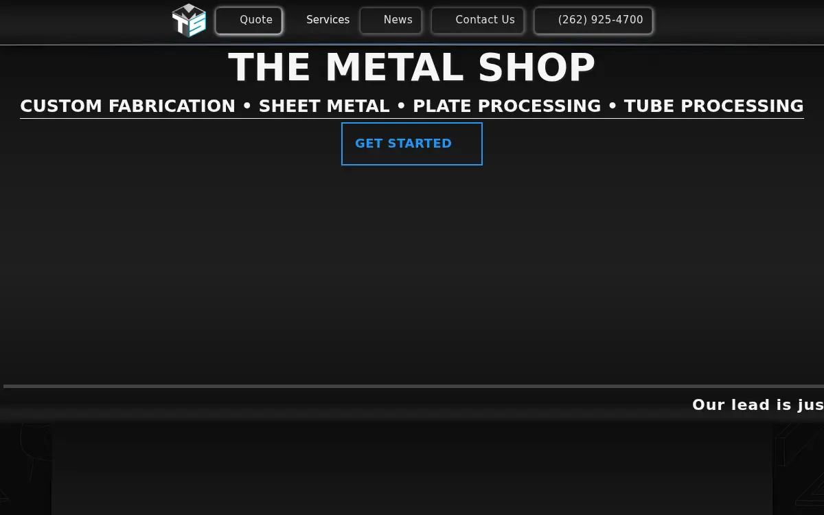 Homepage of The Metal Shop LLC