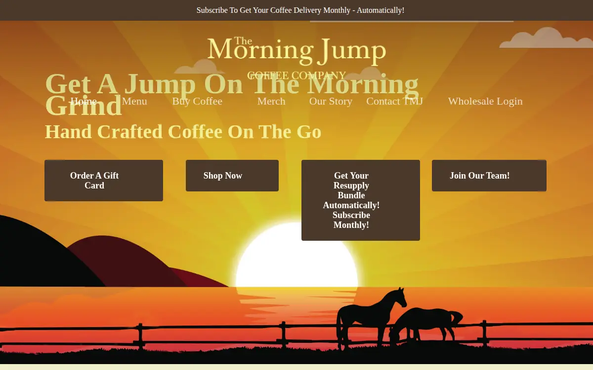 Homepage of The Morning Jump LLC