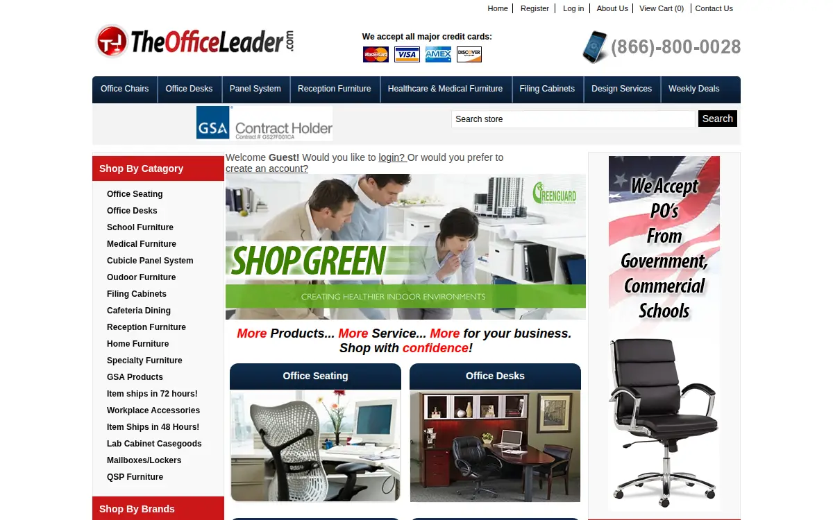 Homepage of Office Leader CORP