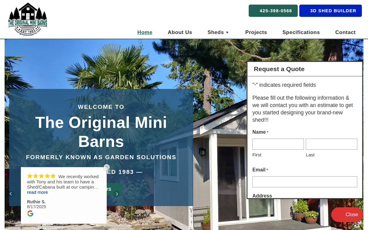 Homepage of T&a Northwest CO.